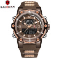 KADEMAN 9055 New Design Brand Digital Watch For Men Quartz Watches Sport Military Wristwatches 30M Waterproof Rubber Strap